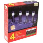 Komplet 4 Stalowych Lamp Solarnych z Automatycznym Włącznikiem i LED - obrazek 2