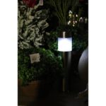 Komplet 4 Stalowych Lamp Solarnych z Automatycznym Włącznikiem i LED - obrazek 3