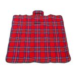 Mata piknikowa Goliat Czerwona 130x150 cm z Torbą do Przechowywania - obrazek 2