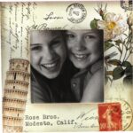 Vintage Ramka na Zdjęcie z Wysokiej Jakości Materiałów 16x16 cm