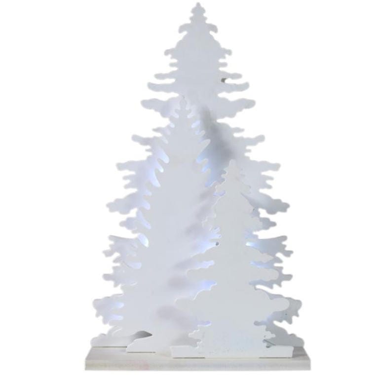 126240-23DTREE Drewniana Choinka 3D z LED, Zasilana Bateryjnie - obrazek 1