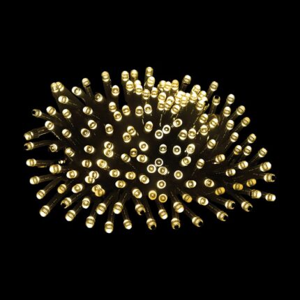 Programowalne Lampki Choinkowe LED 144 Ryż - Ciepły Biały, Zasilanie Sieciowe, do Użytku Zewnętrznego IP44