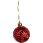 Zestaw 12 Kolorowych Bombek Plastikowych w Tubie ze Złotym Dekorem 5 cm - obrazek 3