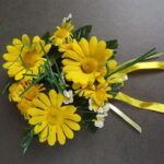 Żółty Stroik na Świecę o Średnicy 8cm i Wielkości 20cm [ST06]