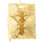 Komplet 2 motyli na klamerkach w kolorze złotym - obrazek 2