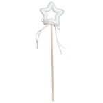 Ozdoba bożonarodzeniowa GWIAZDA NA PIKU 26 cm BIAŁA