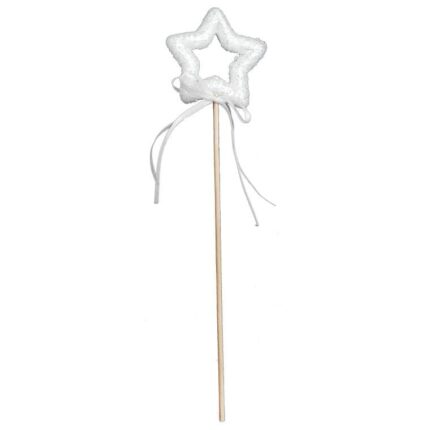Ozdoba bożonarodzeniowa GWIAZDA NA PIKU 26 cm BIAŁA