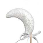 Ozdoba bożonarodzeniowa KSIĘŻYC NA PIKU 26 cm BIAŁY - obrazek 2