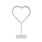 Dekoracja świetlna serce led 38 cm białe
