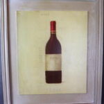 Postarzany Obraz Wina Czerwonego 40x50 cm - część dwuczęściowej serii