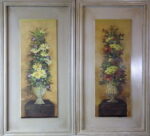 Obraz wysoka kompozycja kwiatów w donicy 1 w rozmiarze 30 x 56 cm - obrazek 2