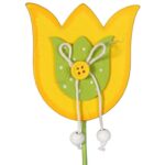 Żółty Tulipan na Piku - Dekoracja Ogrodowa, Wysokość 28 cm - obrazek 2