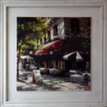 Obraz z serii Ulice Paryża o efekcie postarzania 44x44 cm