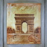 Postarzany Obraz - Łuk Triumfalny, 46 x 56 cm - Edycja Limitowana