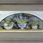 Obraz Konwalie w Dzbanku w Stylu Vintage 30 x 56 cm - Część Serii