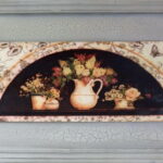 Obraz Kwiaty Polne w Dzbanku o Wymiatach 30x56 cm z Efektem Postarzania