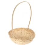 Koszyk wielkanocny naturalny do święconki fi 28 cm WYS 40 CM - obrazek 2