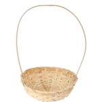 Koszyk wielkanocny naturalny do święconki fi 28 cm WYS 40 CM