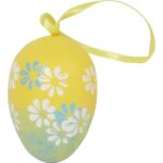 Jajka w kwiatki zawieszki zestaw 6 sztuk 6cm - obrazek 2