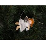 Komplet Trzech Srebrno-Białych Aniołków-Zawieszek w Boksie PVC - obrazek 2