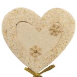 Pik serce filcowe w kolorze kremowym - obrazek 2