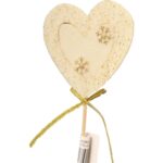 Pik serce filcowe w kolorze kremowym