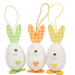 ZAJĄCZKI ZAWIESZKI 3SZT 9 CM - obrazek 2