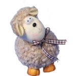 Figurka baranka wielkanocnego do postawienia w kolorze brązowym - obrazek 2