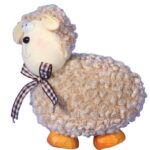 Figurka baranka wielkanocnego do postawienia w kolorze brązowym - obrazek 3