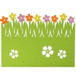 Serweta Filcowa Wielkanocna 41x30 cm - Zielony Podkładek Deserowy Wielokrotnego Użytku