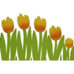 Zielona Serweta Filcowa z Motylkiem - Okrągła Podkładka Wielkanocna Ø35cm - obrazek 2