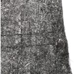 Czarno-Srebrna Choinka Stożkowa z Sizalu 40 cm - obrazek 2