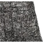 Czarno-Srebrna Choinka Stożek z Sizalu 80cm - Dekoracja Świąteczna - obrazek 2