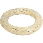 Kremowe Koło Dekoracyjne z Sizalu z Oświetleniem LED 38 cm do Zawieszenia - obrazek 3