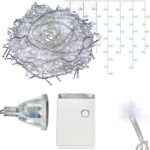 SOPLE 500 LED KURTYNA LAMPKI ZEWNĘTRZNE IP44 BIAŁE ZIMNE FLASH 15 M