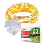 Lampki LED w Kształcie Łezek na Elastycznym Druciku - Ciepłe Światło Białe, Zasilane na Baterie