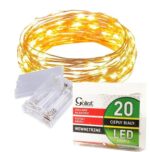 Lampki LED w Kształcie Łezek na Elastycznym Druciku - Ciepłe Światło Białe, Zasilane na Baterie