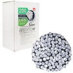 Lampki choinkowe 200 led zimny biały wewnętrzne biały kabel (białe opakowanie)