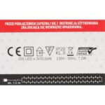 Lampki Choinkowe 200 LED z Energooszczędnymi Diodami, Kolor Ciepły Biały, Wewnętrzne, W Ringu, Zgodne z Normami UE - obrazek 2