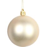 Srebrne Bombki Plastikowe 7 cm - Zestaw 6 Sztuk - obrazek 3