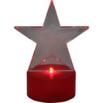 Gwiazdka Akrylowa LED Czerwona - Ozdoba Świąteczna - obrazek 2