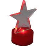 Gwiazdka Akrylowa LED Czerwona - Ozdoba Świąteczna - obrazek 3