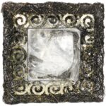 Świąteczna Osłonka-Brązowa Baza Pod Stroik z Faszyny Rattanowej, 40 cm - obrazek 2