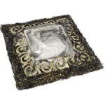 Świąteczna Osłonka-Brązowa Baza Pod Stroik z Faszyny Rattanowej, 40 cm