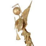 ANIOŁ Z TRĄBKĄ 26CM METALOPLASTYKA ZŁOCONA - obrazek 3