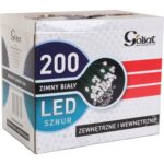 Lampki Choinkowe LED 200szt Zimny Biały - Zewnętrzne i Wewnętrzne, Długość sznura 10m. - obrazek 2
