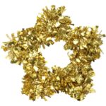 Dekoracja świąteczna Gwiazda do zawieszenia z folii złotej