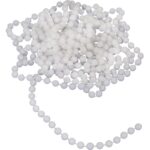 BIAŁE KORALE NA SZPULI 6 MM, DŁUGOŚĆ 4 M - obrazek 3