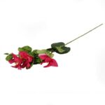 Gałązka z Różowymi Sztucznymi Kwiatami Clematisy o Wysokości 85 cm - obrazek 3