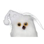 ZAWIESZKA ŚWIĄTECZNA SOWA Z PIÓRKAMI 12 CM - obrazek 2